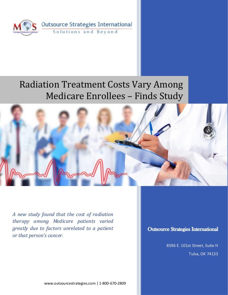 Radiation Treatment Costs Vary Among Medicare Enrollees Finds Study