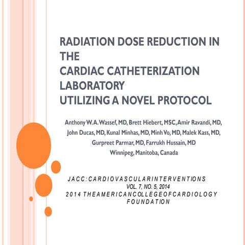 Radiation dose reduction 