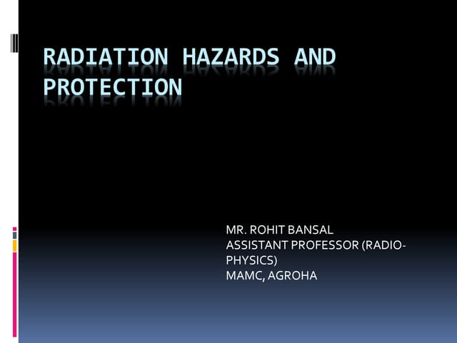 Radiation safety | PPT