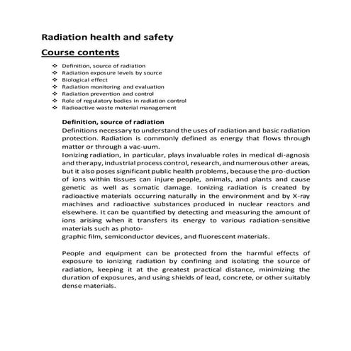 Chapter1 basic radiation physics | PDF