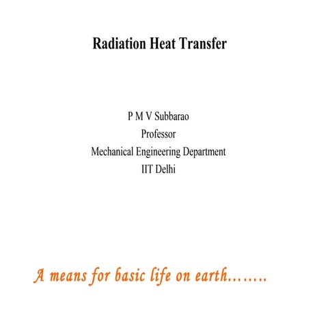 Radiation ppt by iit professor