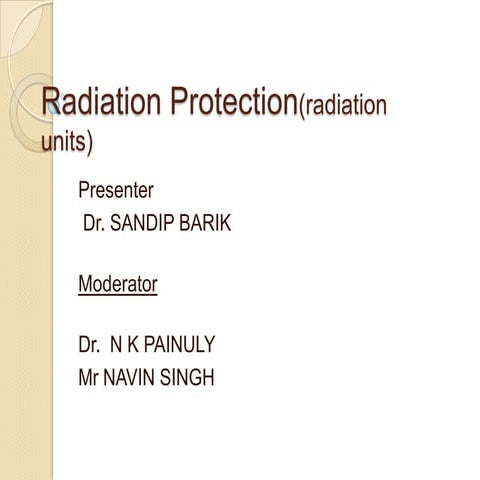 Radiation protection
