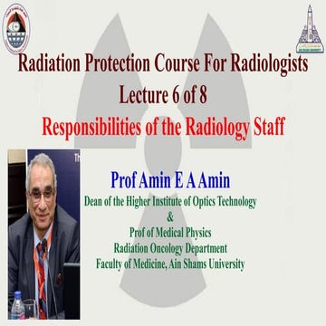 Radiation protection course for radiologists L6 | PDF