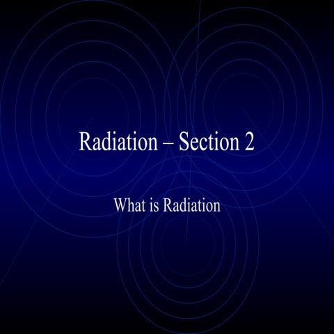 Radiation section 2