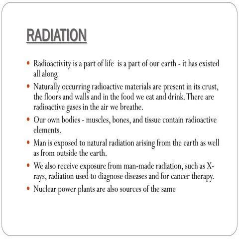 Radiation sources
