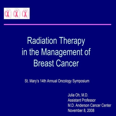 Radiation Therapy for Inflammatory Breast Cancer | PPTX