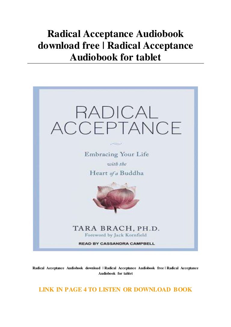 Radical Acceptance Audiobook Download Free Radical Acceptance Audio 