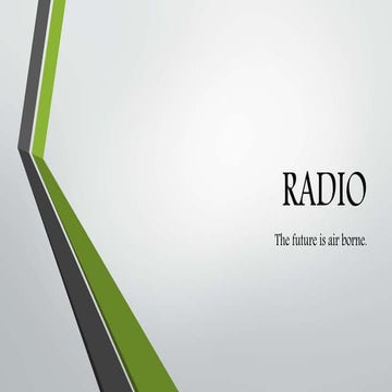 The Indian Radio Industry