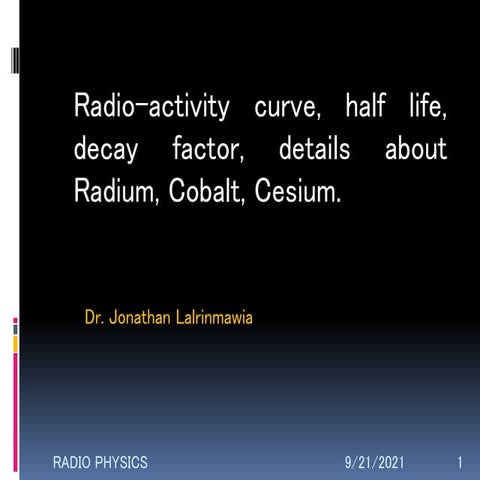 Radio-activity/substances | PPTX