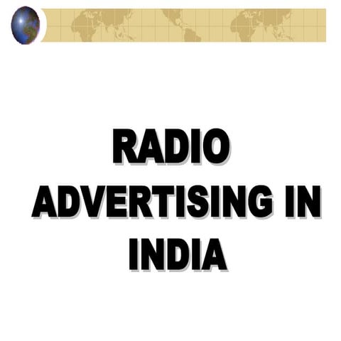 Radio Advertising In India