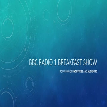 Radio 1 breakfast show lesson 1