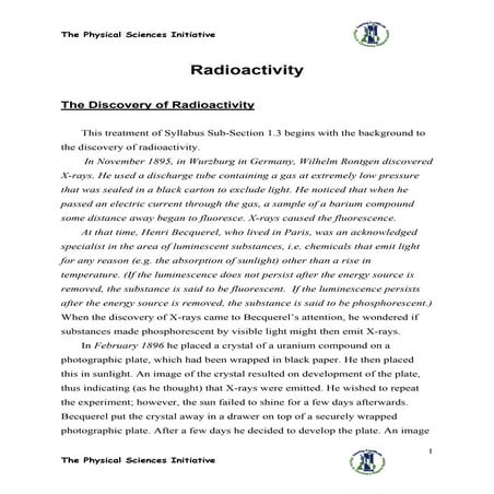 Radioactivity