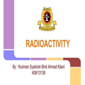 Radioactivity