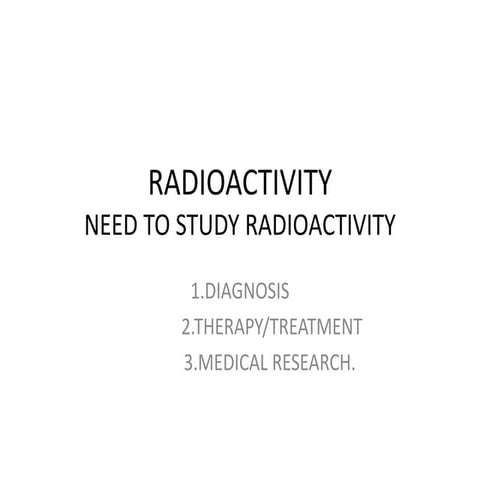 RADIOACTIVITY