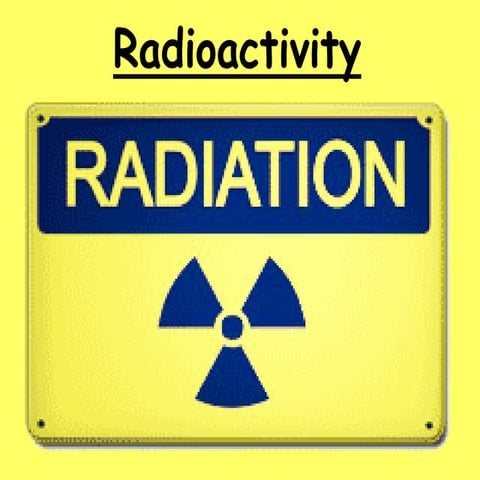 Of Atoms and of Radioactivity 