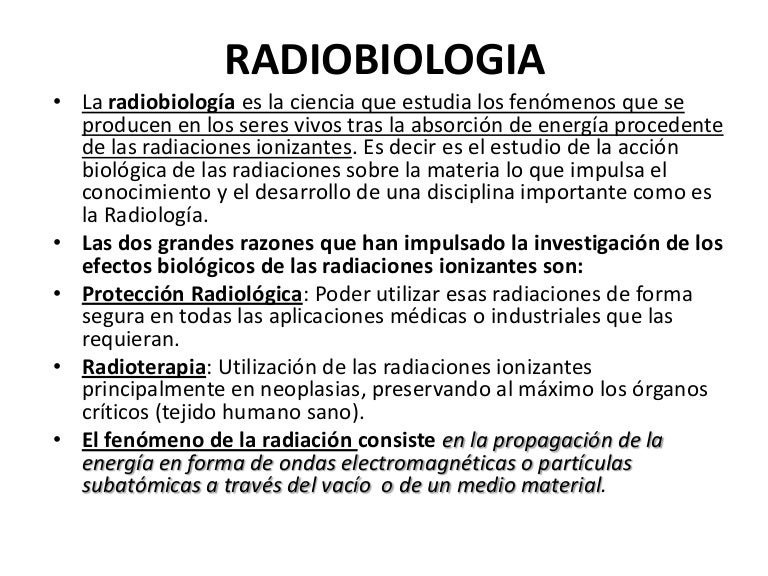 Radiobiologia
