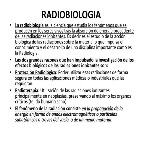 Radiobiologia