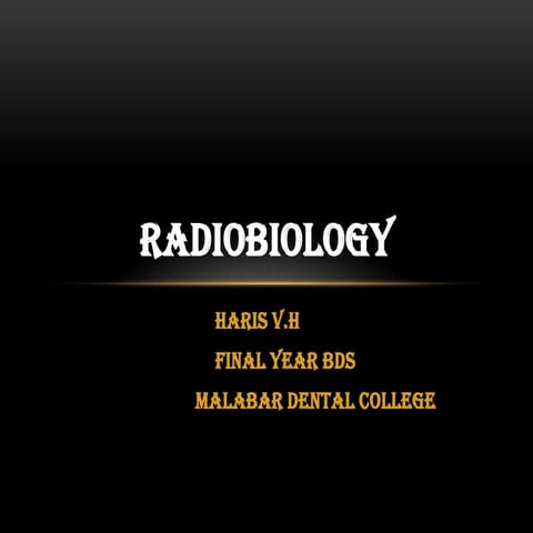 Radiobiology