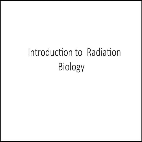The basics of Radiobiology--lecture.pptx