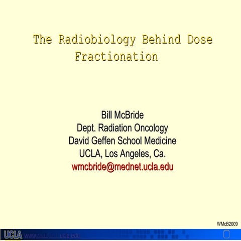 Radiobiology behind dose fractionation