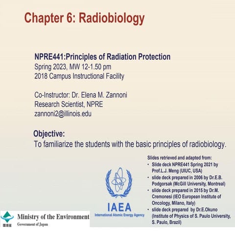 Comprehensive Introduction to Radiobiology and Radiation Protection ...
