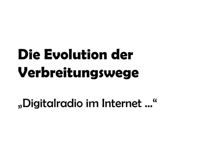 Sebastian Kett: IMDA / Evolution der Verbreitungswege