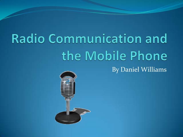 Radio communication presentation