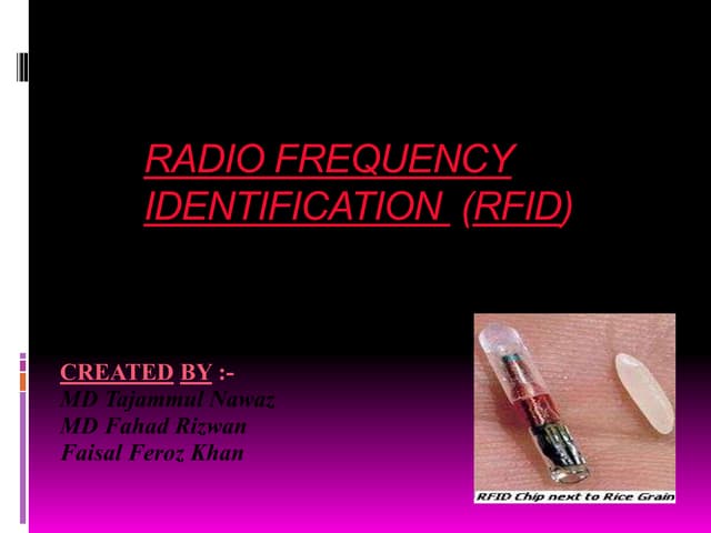 RFID - Radio frequency identification Device