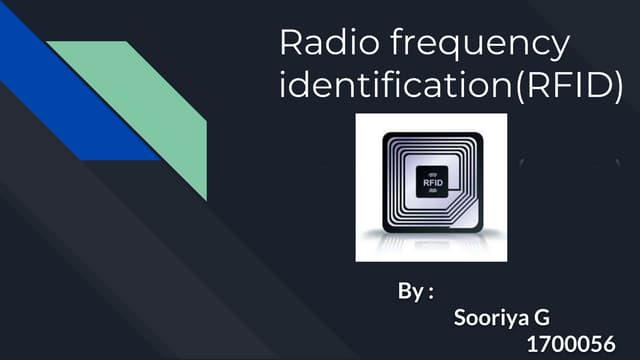 Radio frequency identification(rfid)