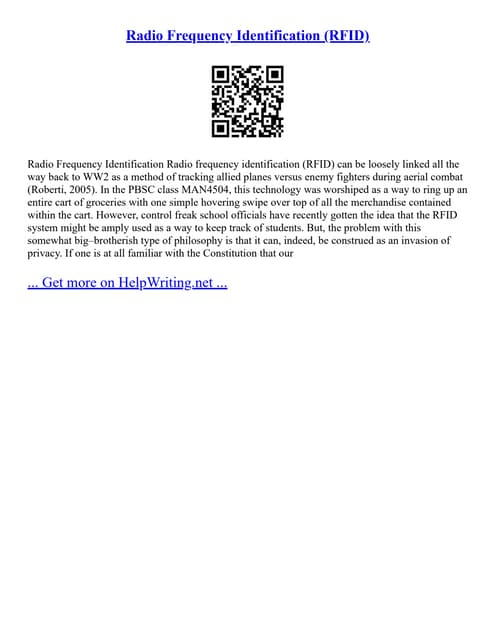 Radio Frequency Identification Rfid Pdf Radio Frequency Identification Rfid Pdf