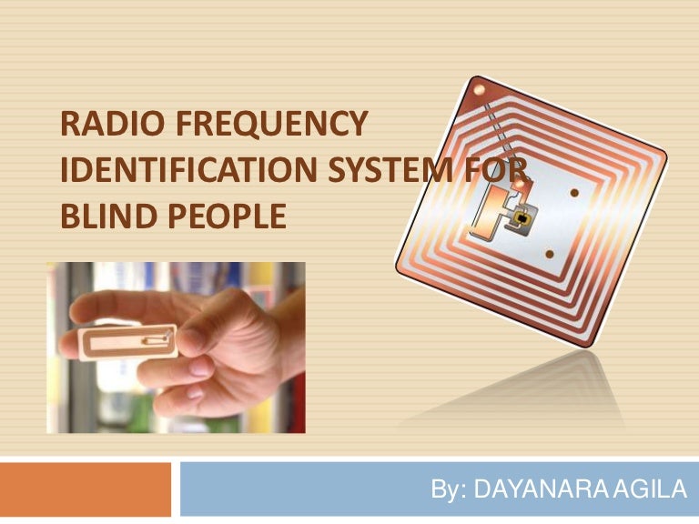 Radio frequency identification system for blind people
