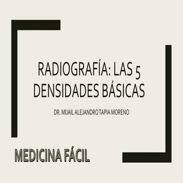 Densidades radiográficas