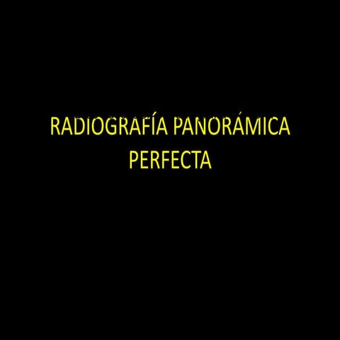 Radiografia panoramica