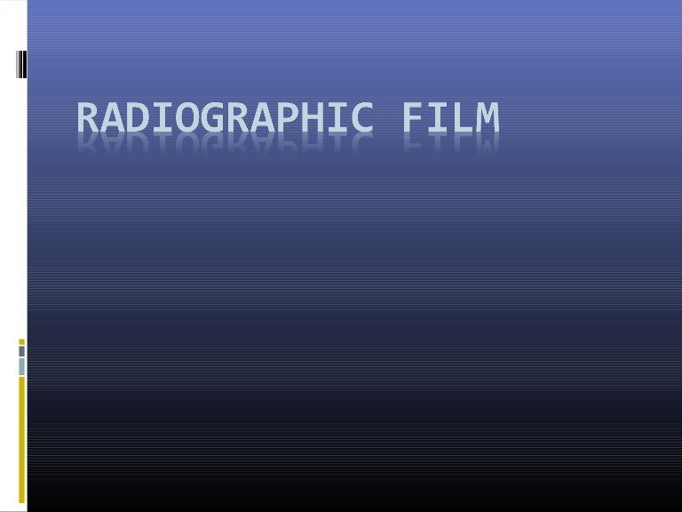 Radiographic film