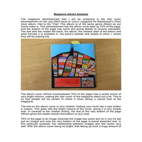 Digipack analysis McFly | PPTX