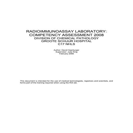 Radioimmunoassay