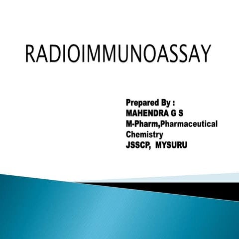 Radio immuno assay
