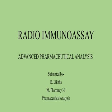 Radio immunoassay (RIA)