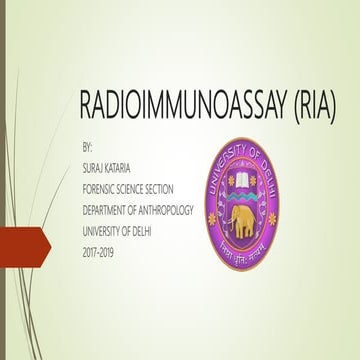 Radioimmunoassay (ria)