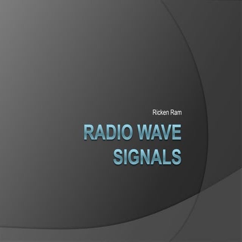 Radio individual presentation