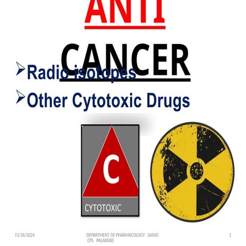 RADIO ISOTOPS.pptx chemotherapy radio isotops