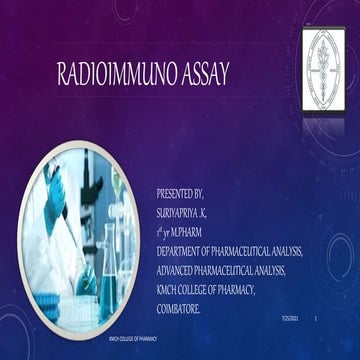 RADIO IMMUNO ASSAY