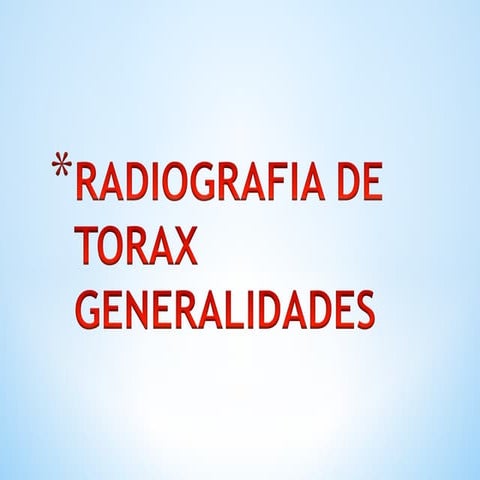 RX DE TORAX | PPT