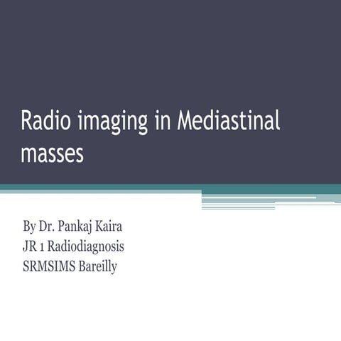 Radiological imaging of mediastinal masses