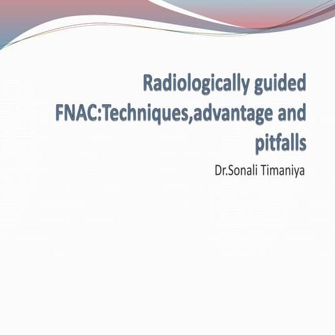 Radiologically guided fnac