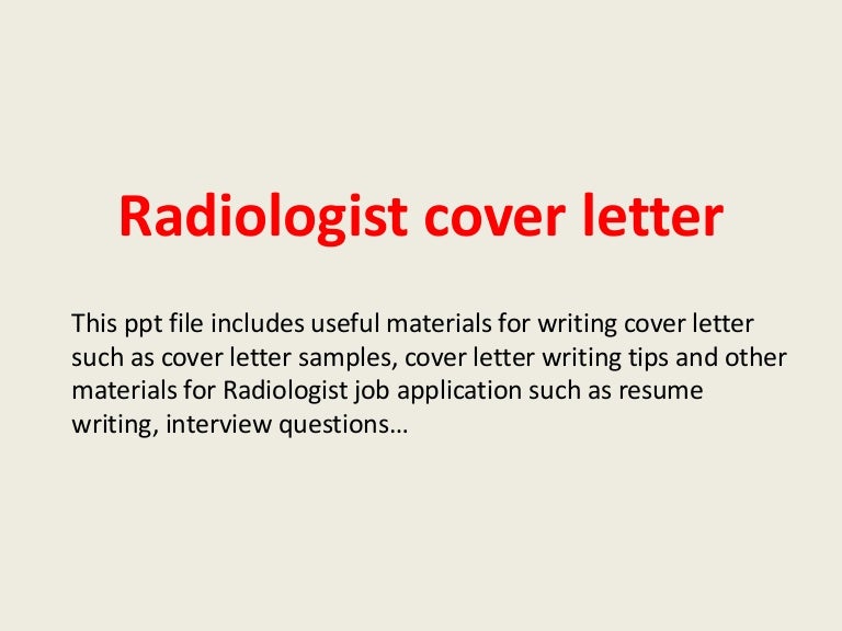 radiography cover letters magdalene project org radiography cover letters