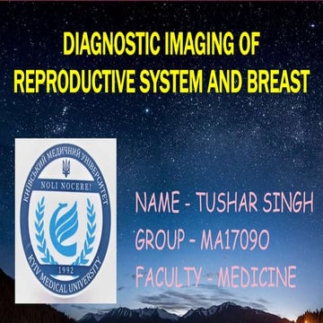 Radiology of reproductive system and breast | PPT