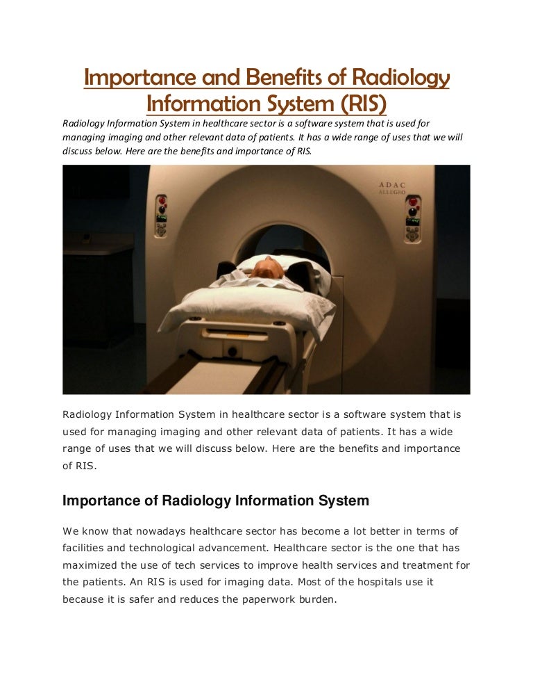 Radiology information system