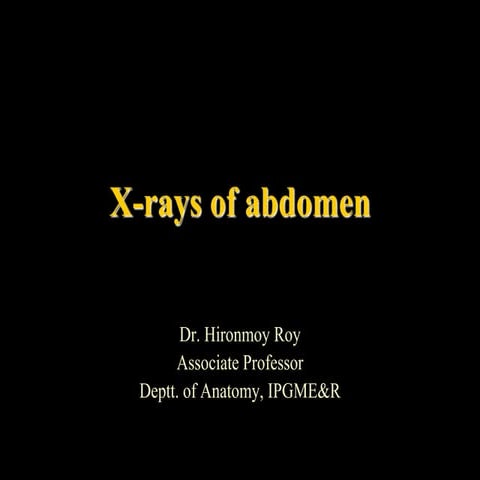 Radiology of abdomen
