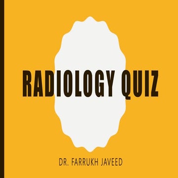 Radiology quiz - Oligodendroglioma